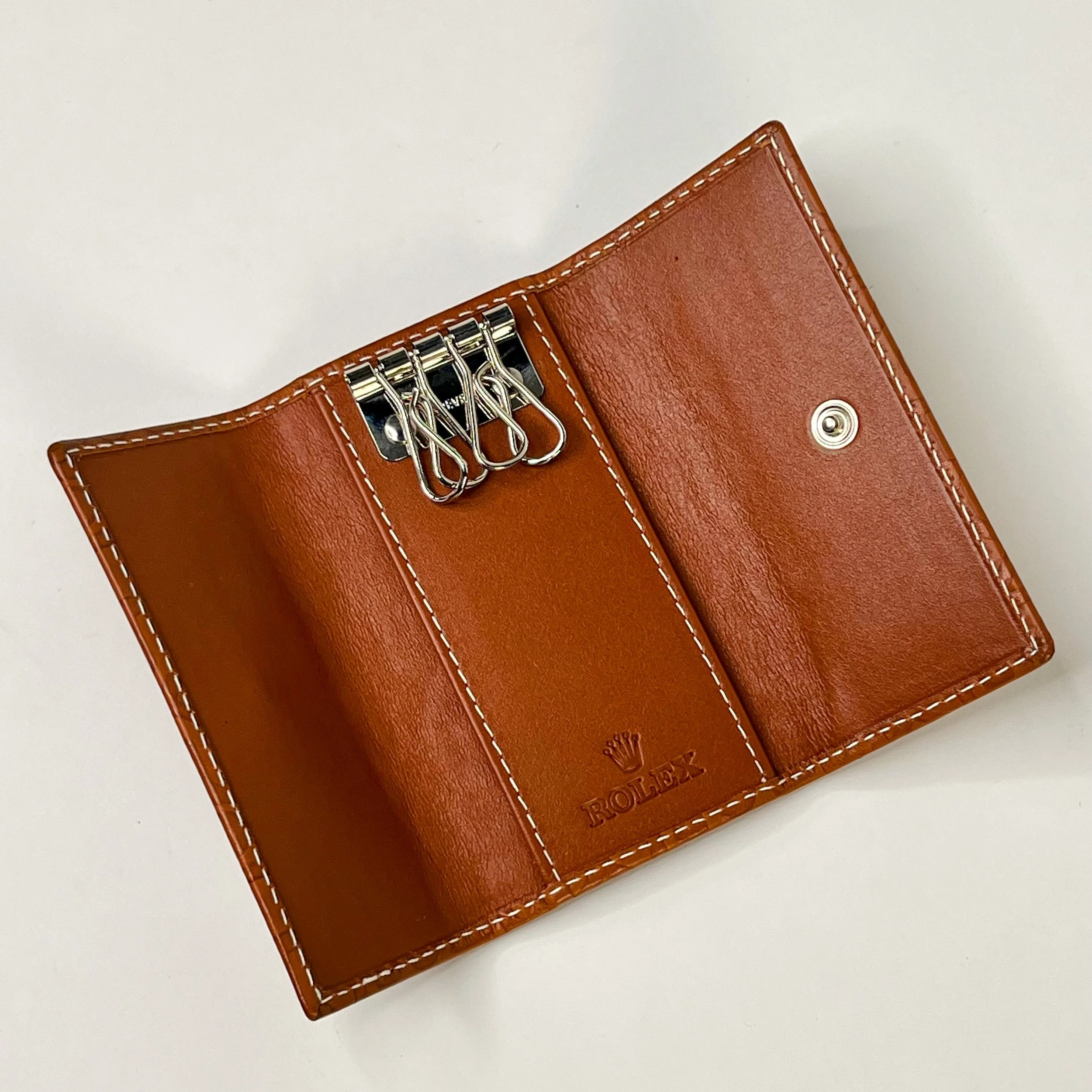 Rolex Signature Brown Card Holder — Chrono Collectible